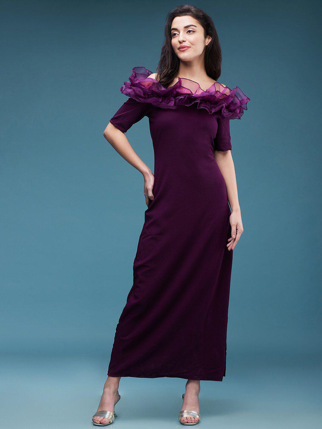 dressberry puff sleeve maxi dress