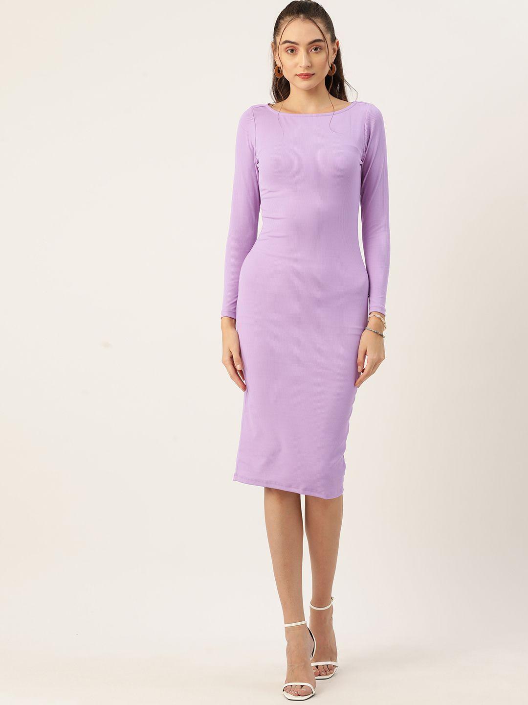 dressberry ribbed bodycon dress