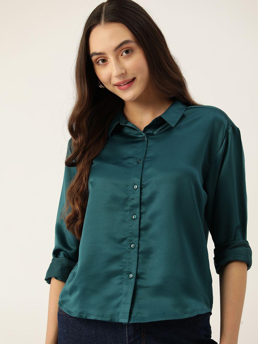 dressberry satin finish casual shirt