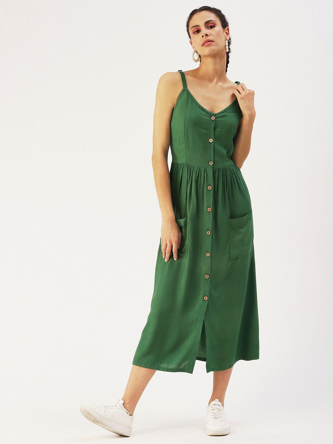 dressberry sleeveless a-line midi dress