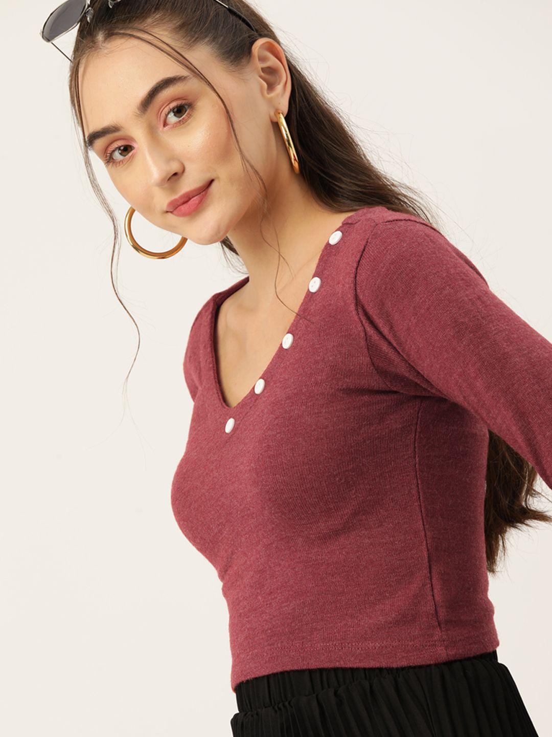 dressberry solid crop pullover