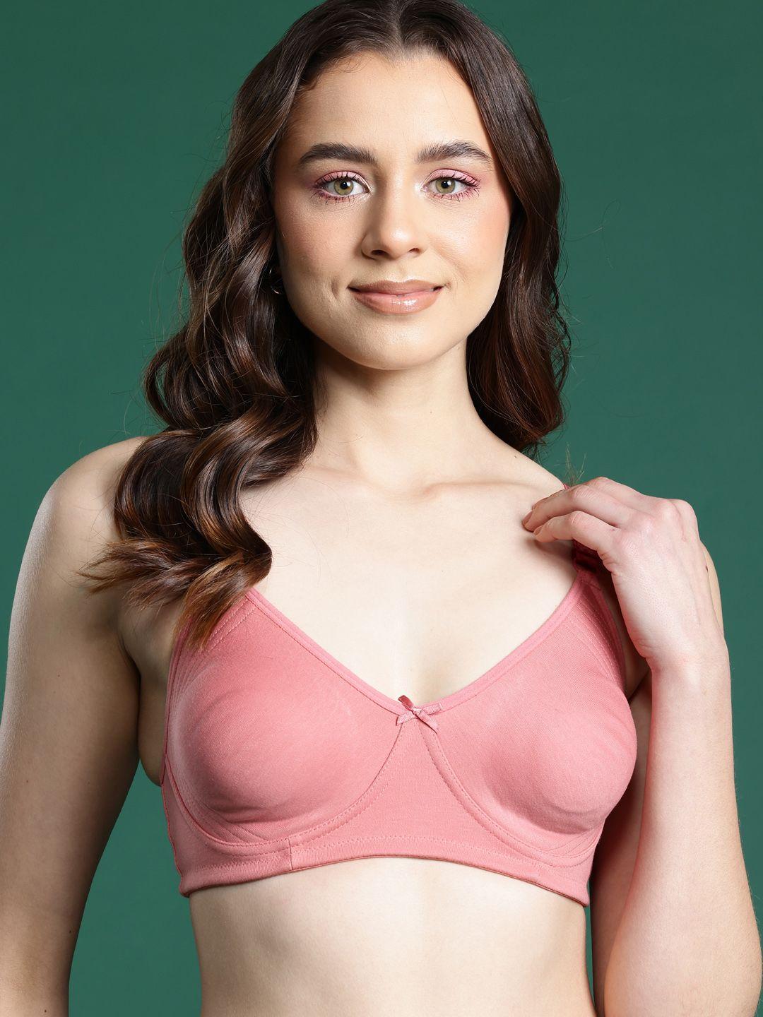 dressberry solid full coverage non padded t-shirt bra