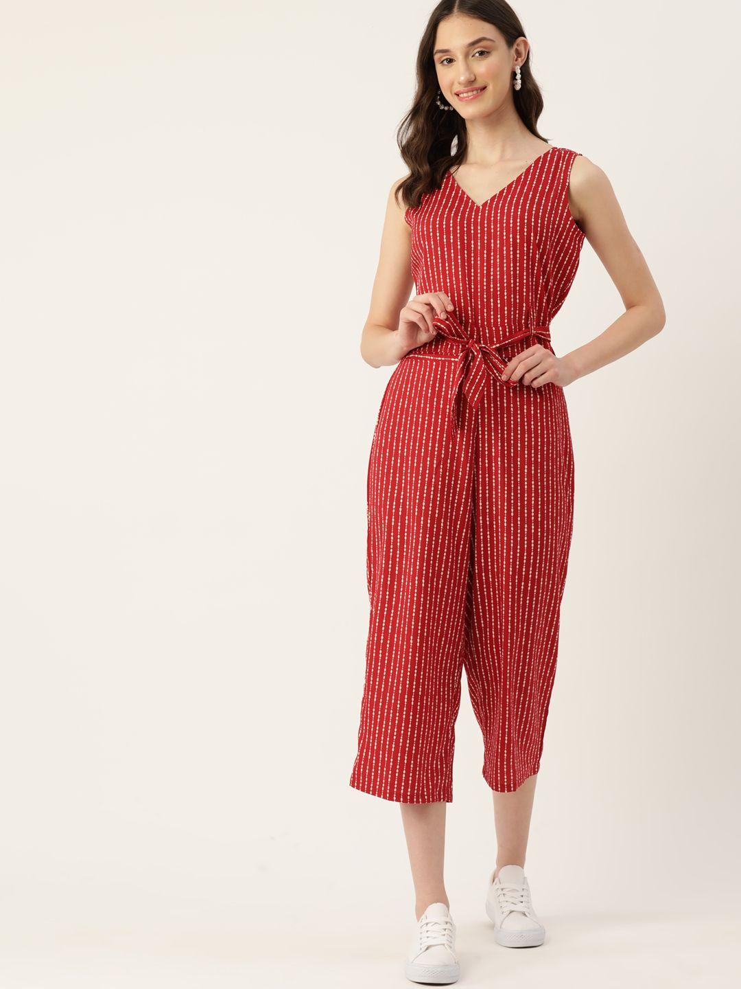 dressberry striped capri jumpsuit