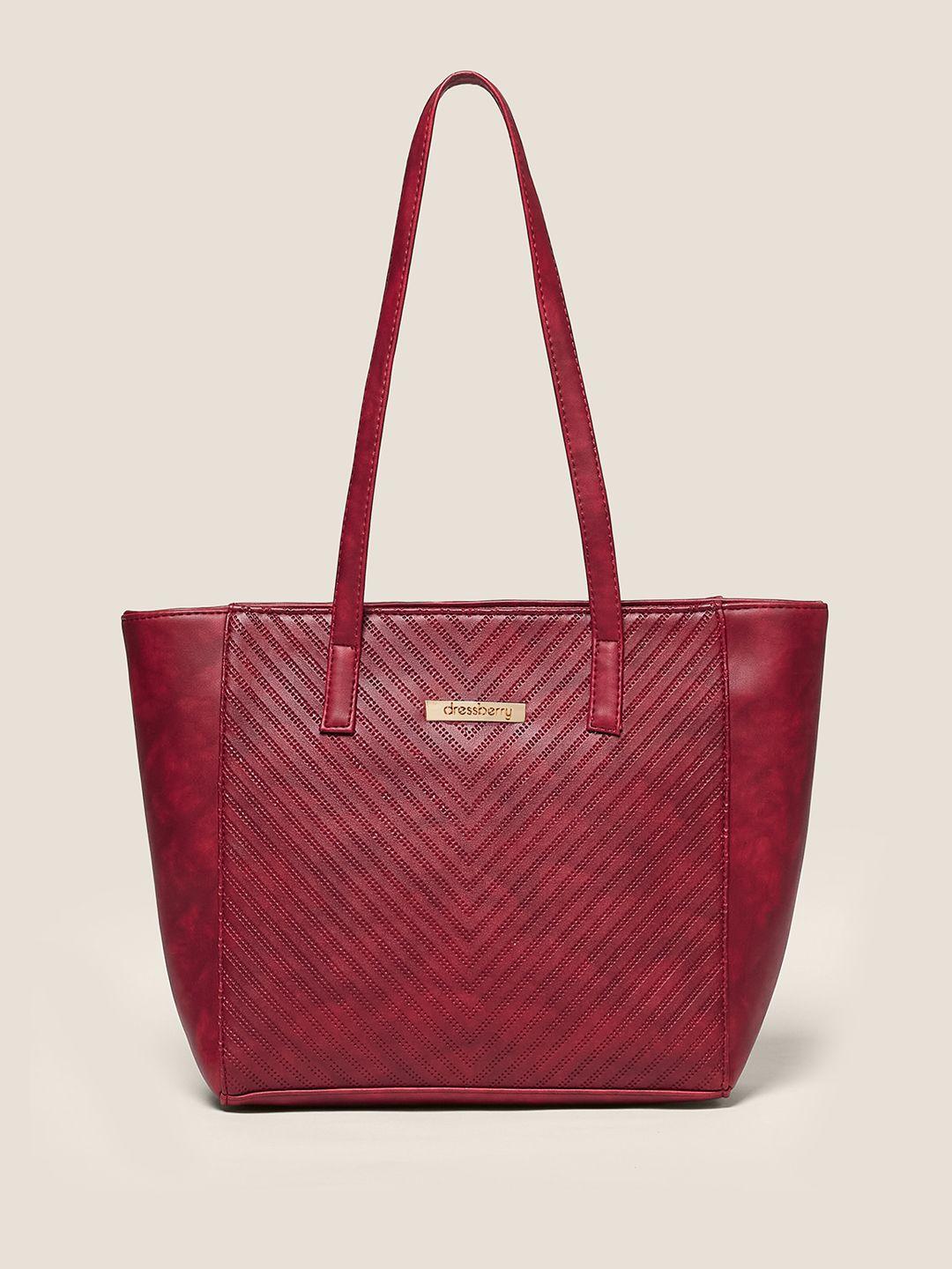 dressberry structured textured quilted shoulder bag