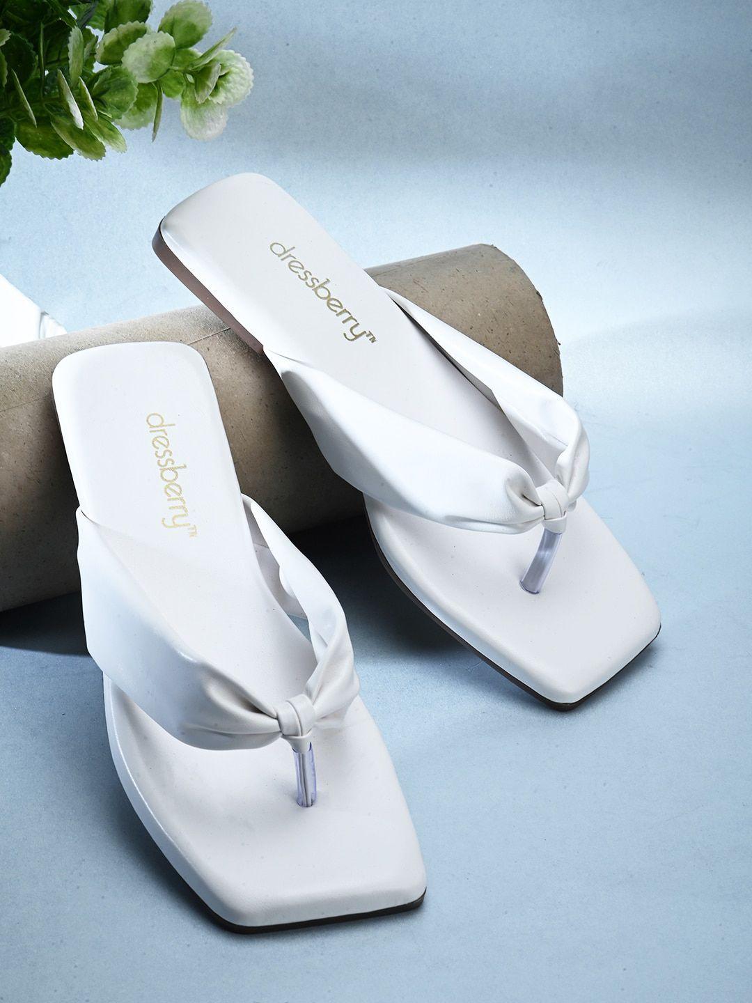 dressberry synthetic t-strap flats