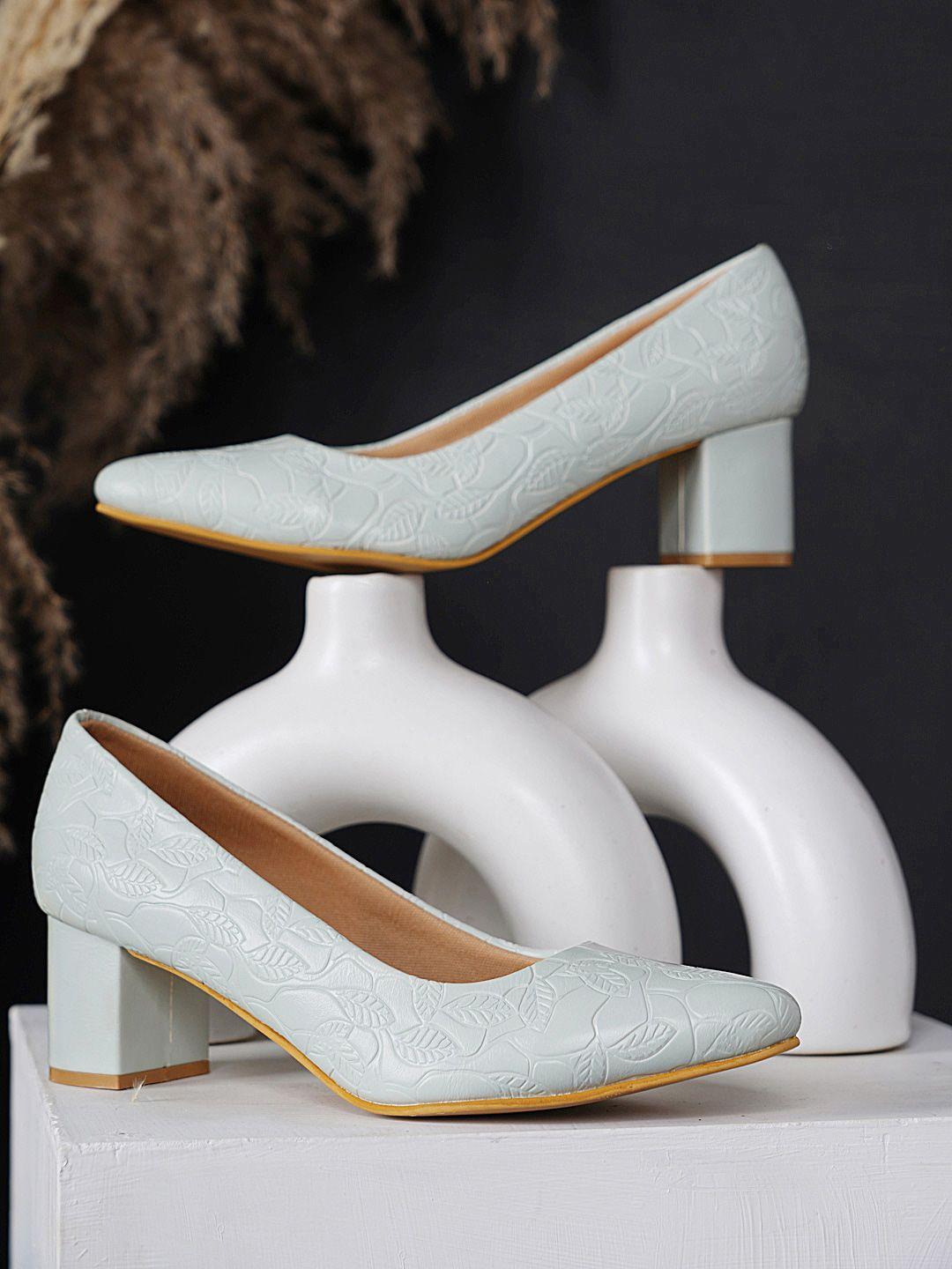 dressberry textured block pump heels