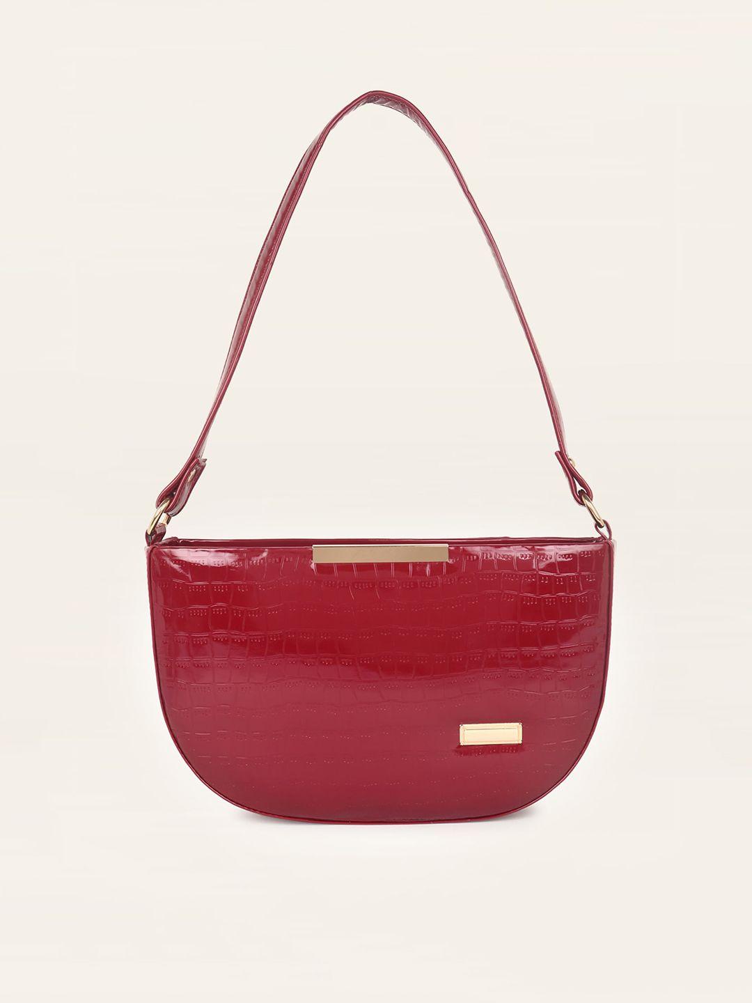 dressberry textured half moon shoulder bag