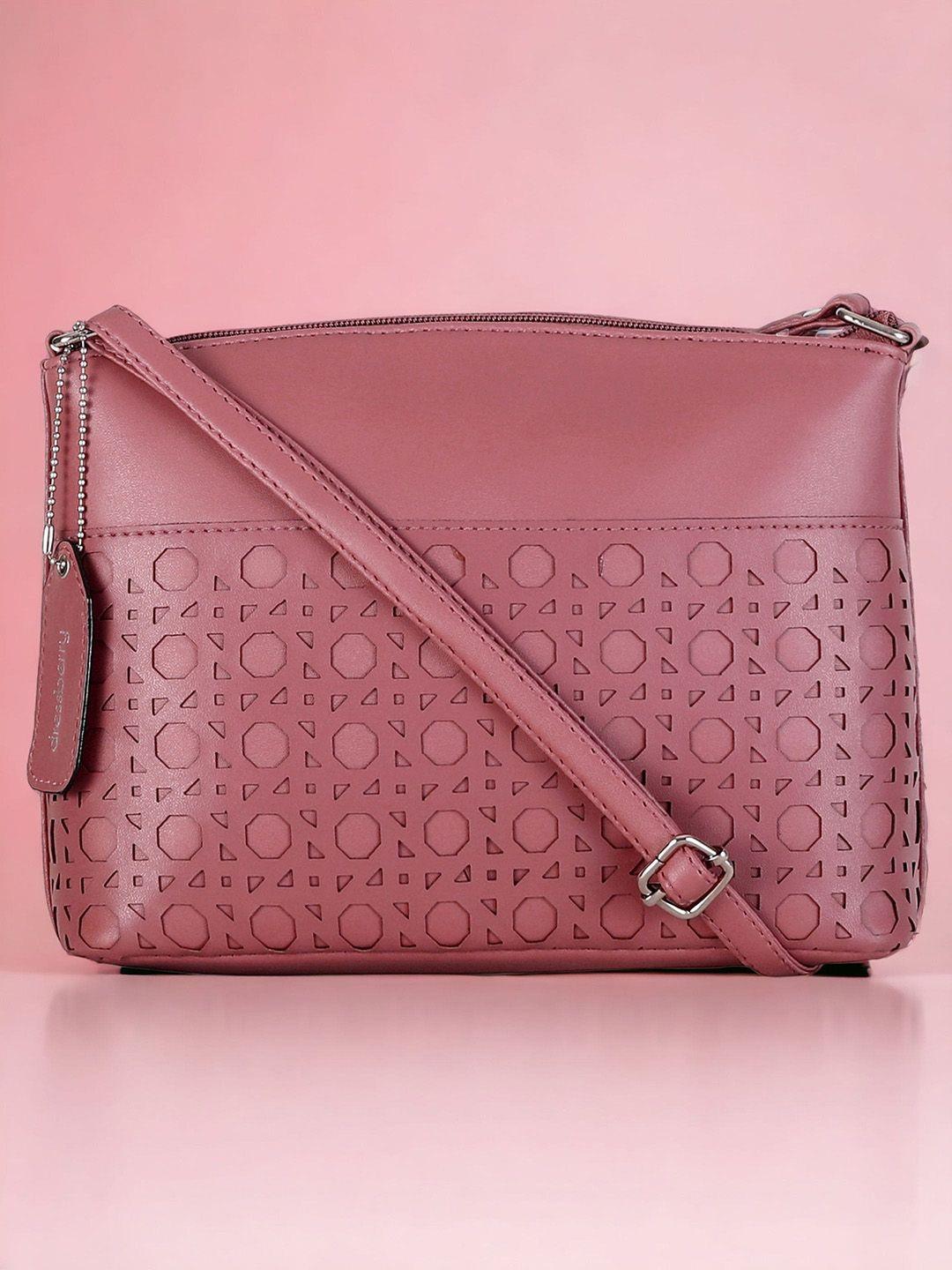 dressberry textured structured sling bag