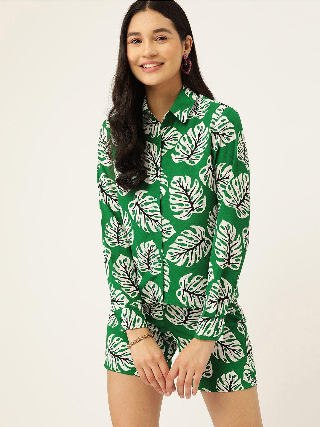 dressberry tropical printed shirt & shorts