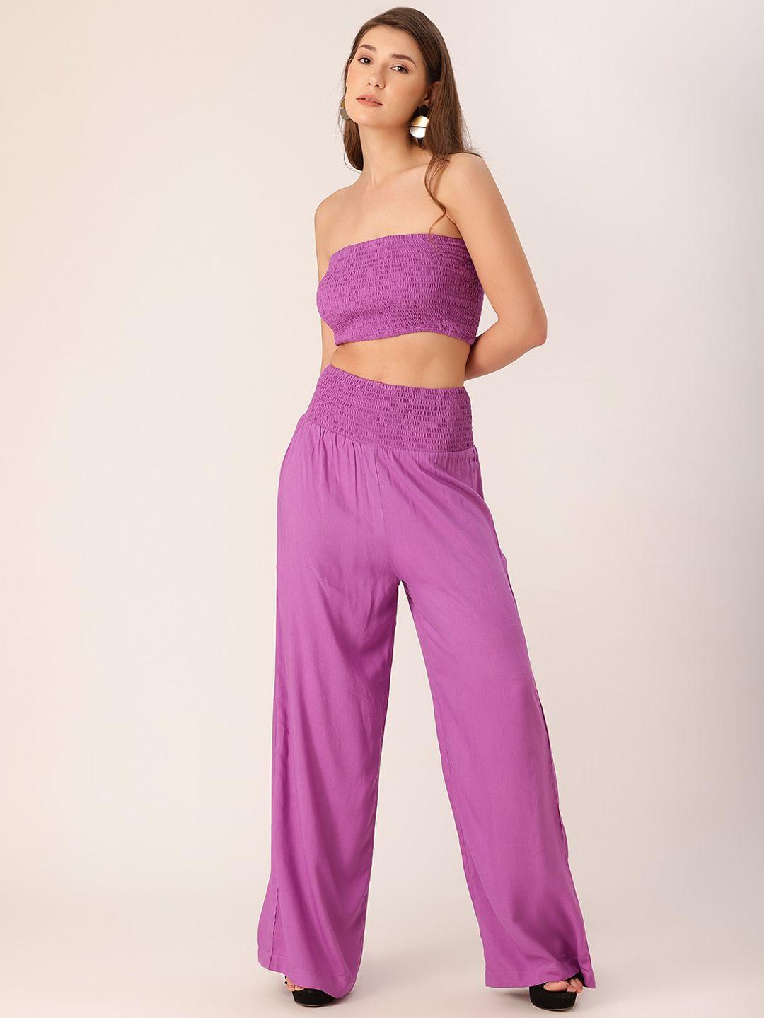 dressberry tube top with trousers