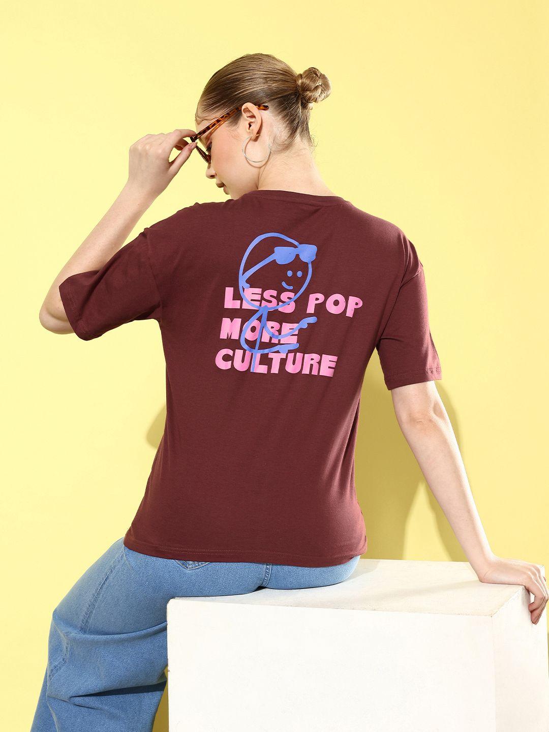 dressberry typography printed pure cotton t-shirt