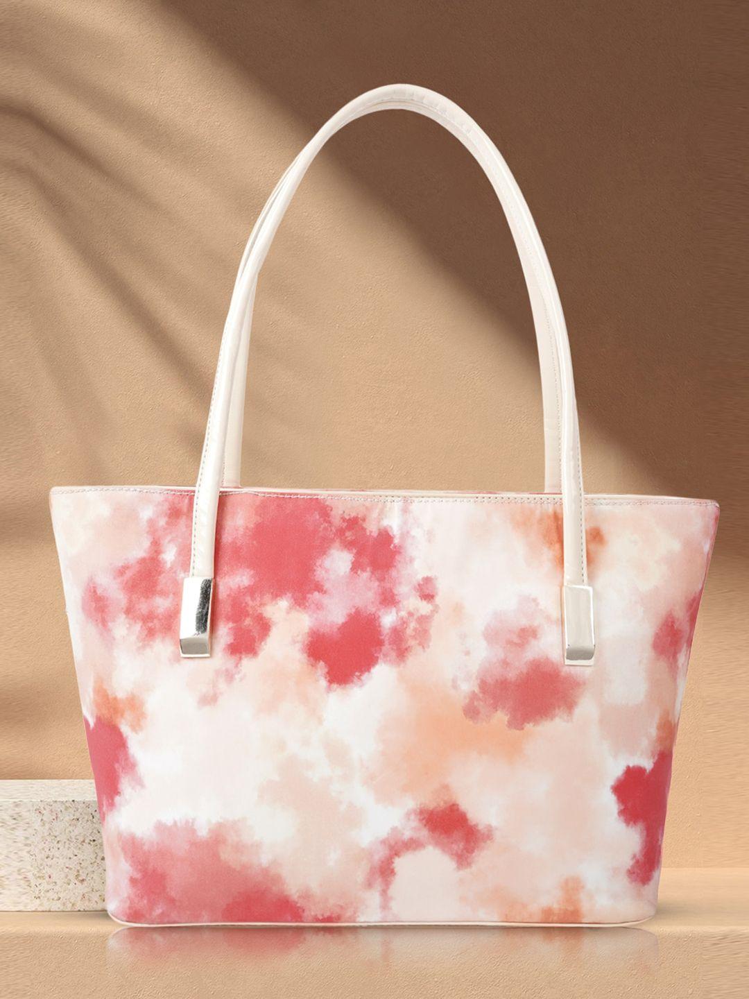 dressberry white structured tote bag with bow detail
