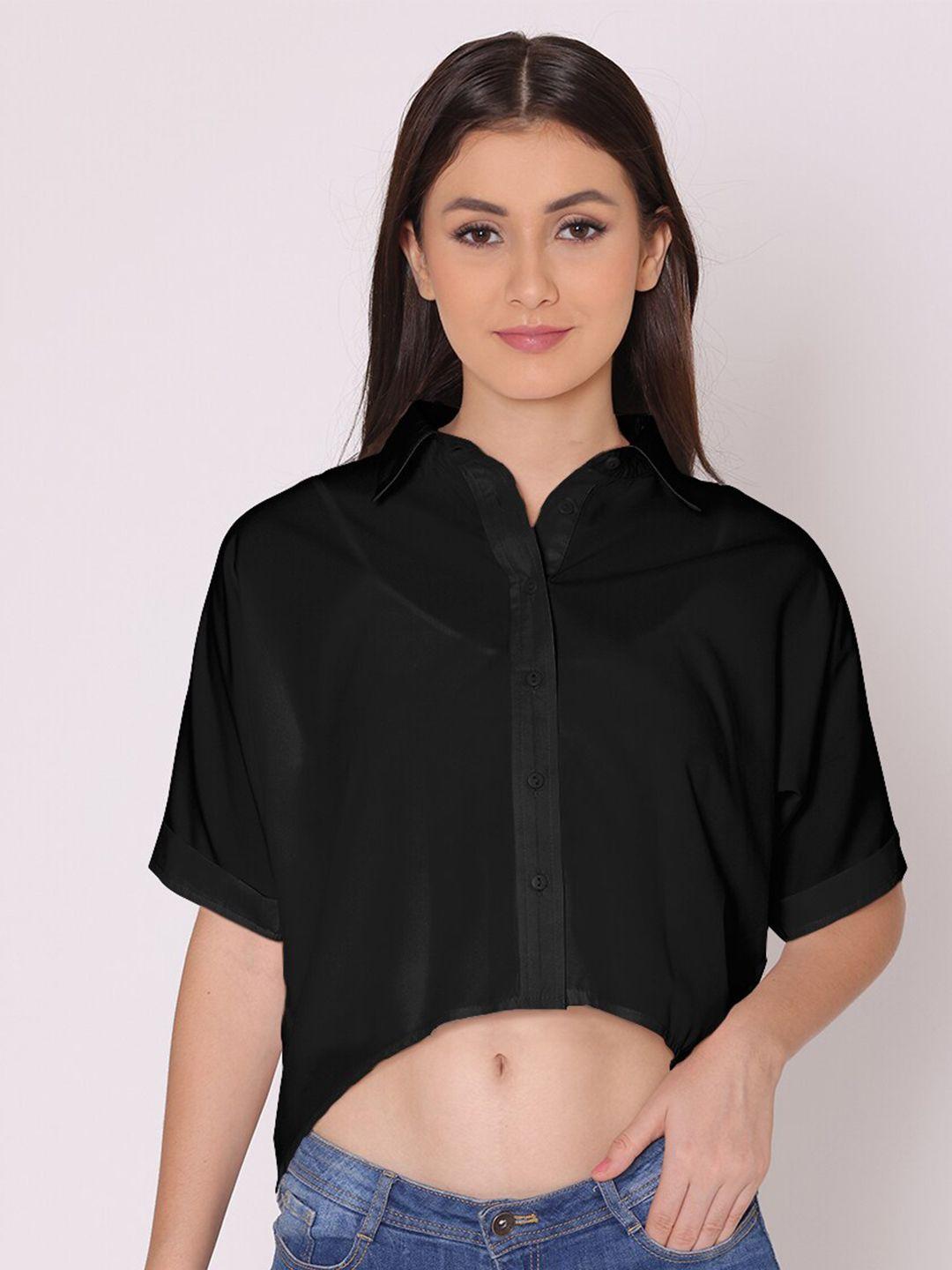 dressberry women black casual shirt