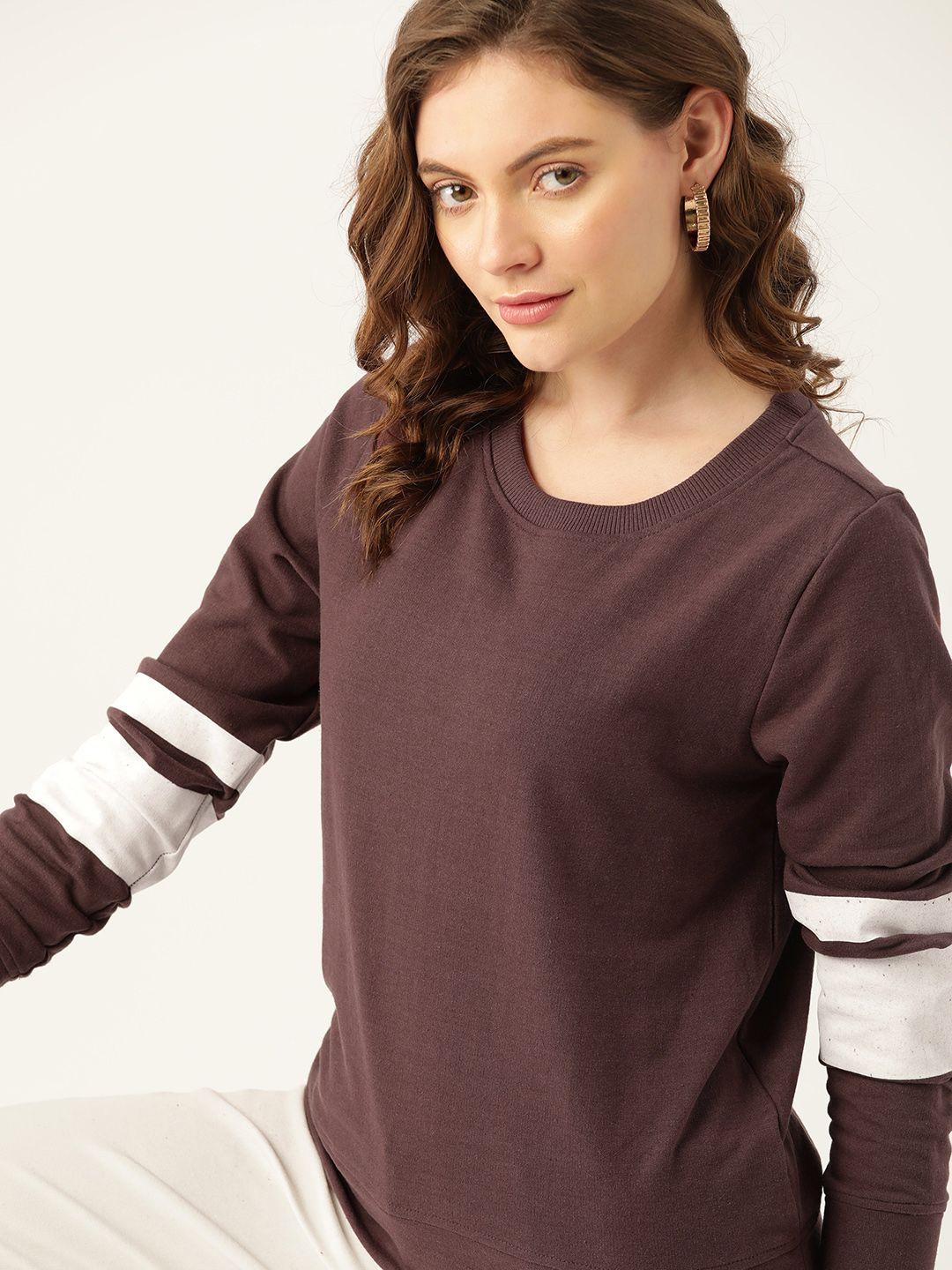 dressberry women brown sweatshirt