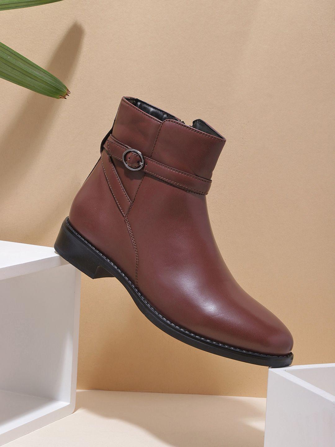 dressberry women burgundy flat boots