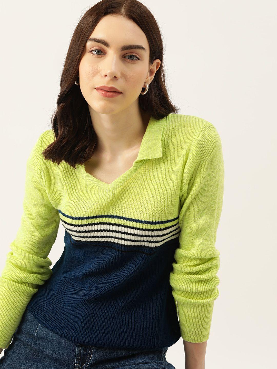 dressberry women colourblocked pullover