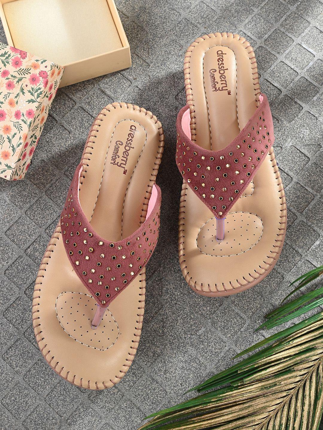 dressberry women embellished one toe flats