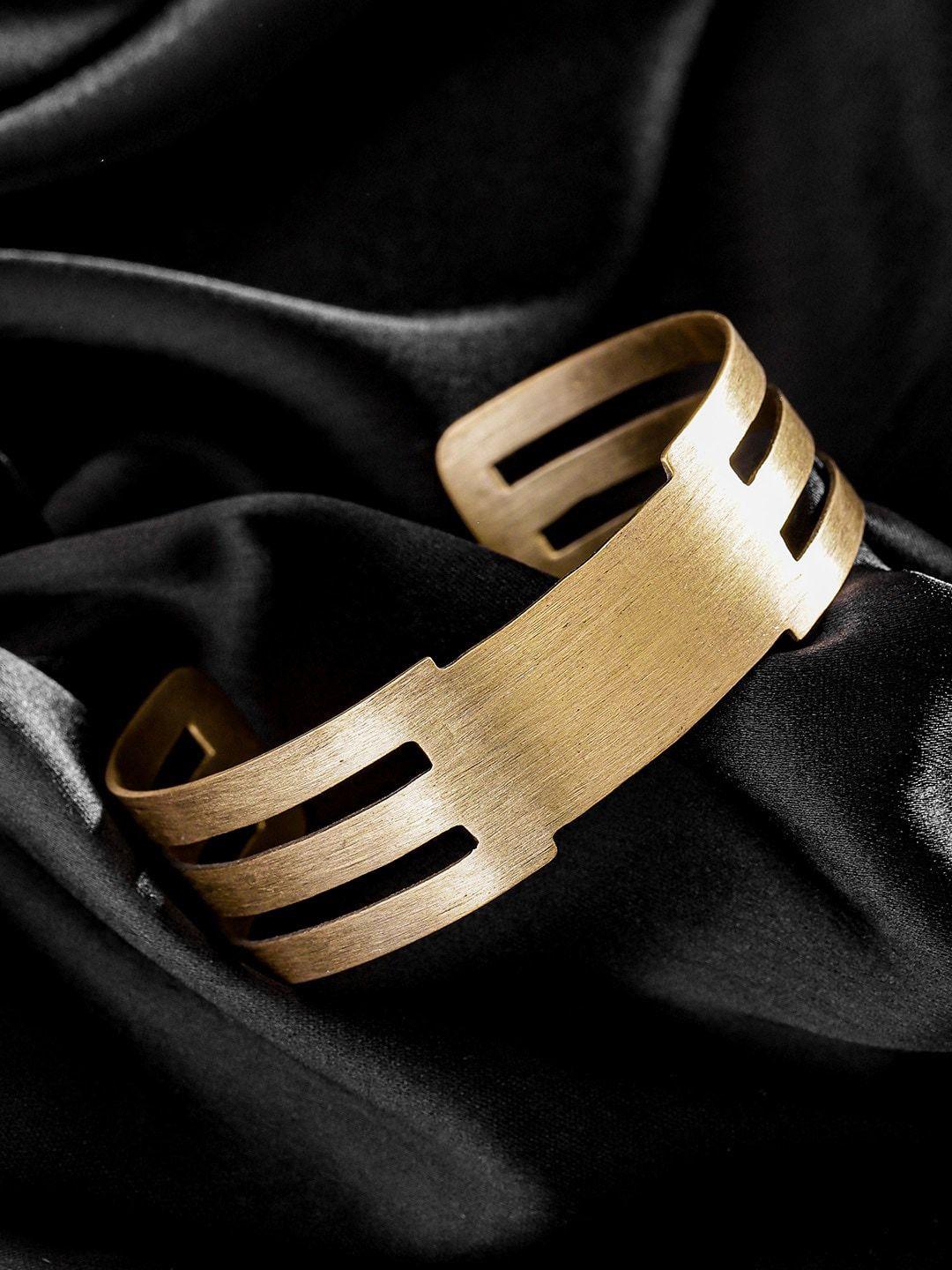 dressberry women gold-plated cuff bracelet