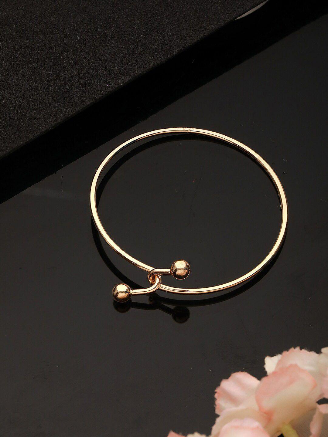dressberry women gold-toned gold-plated brass kada bracelet