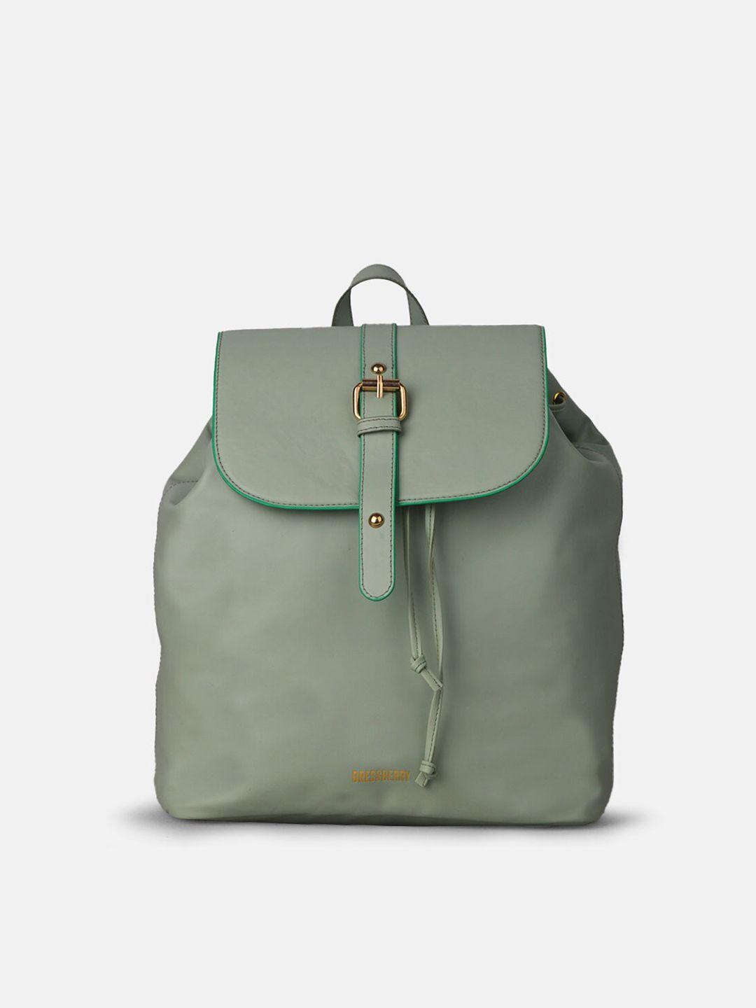 dressberry women green backpack