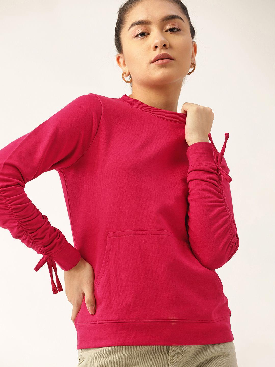 dressberry women magenta sweatshirt