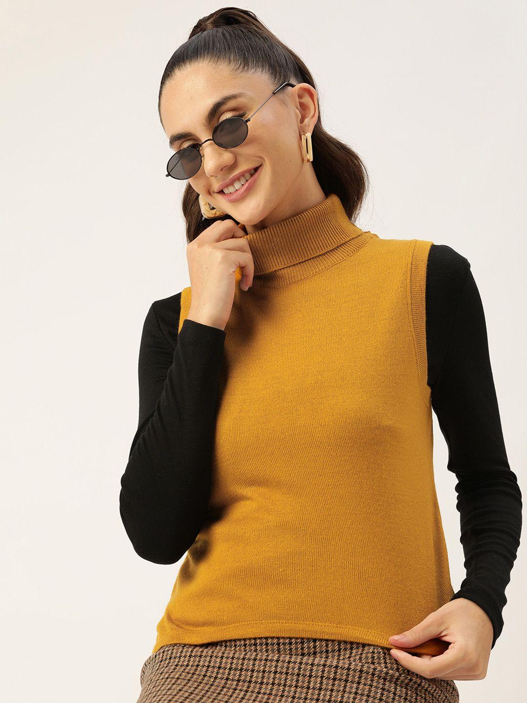 dressberry women mustard pullover