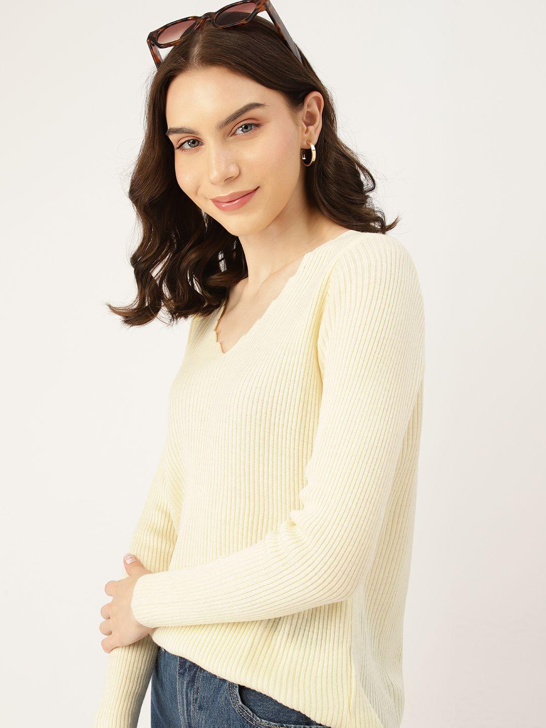 dressberry women ribbed acrylic pullover