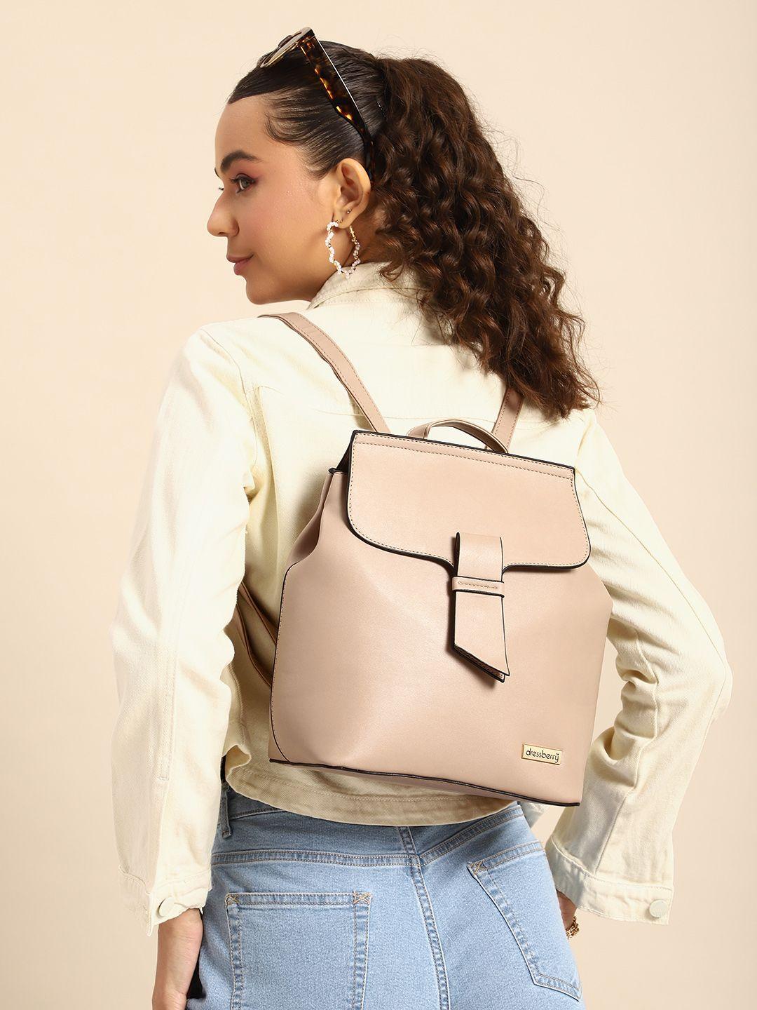 dressberry women solid mini backpack