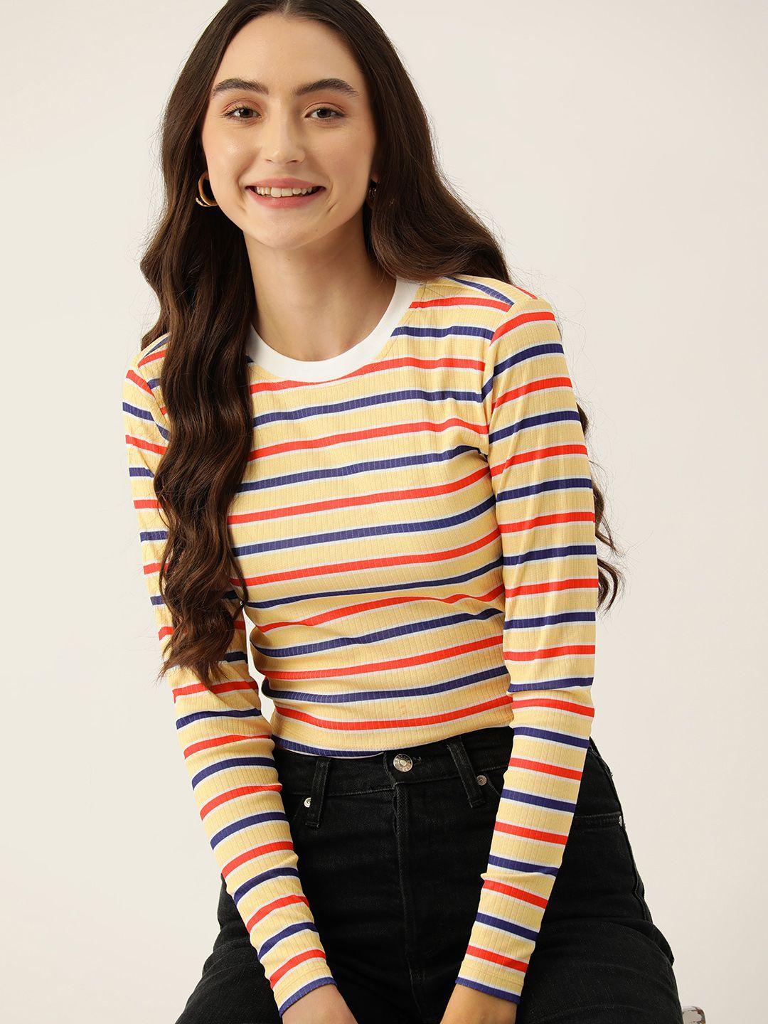dressberry women striped t-shirt