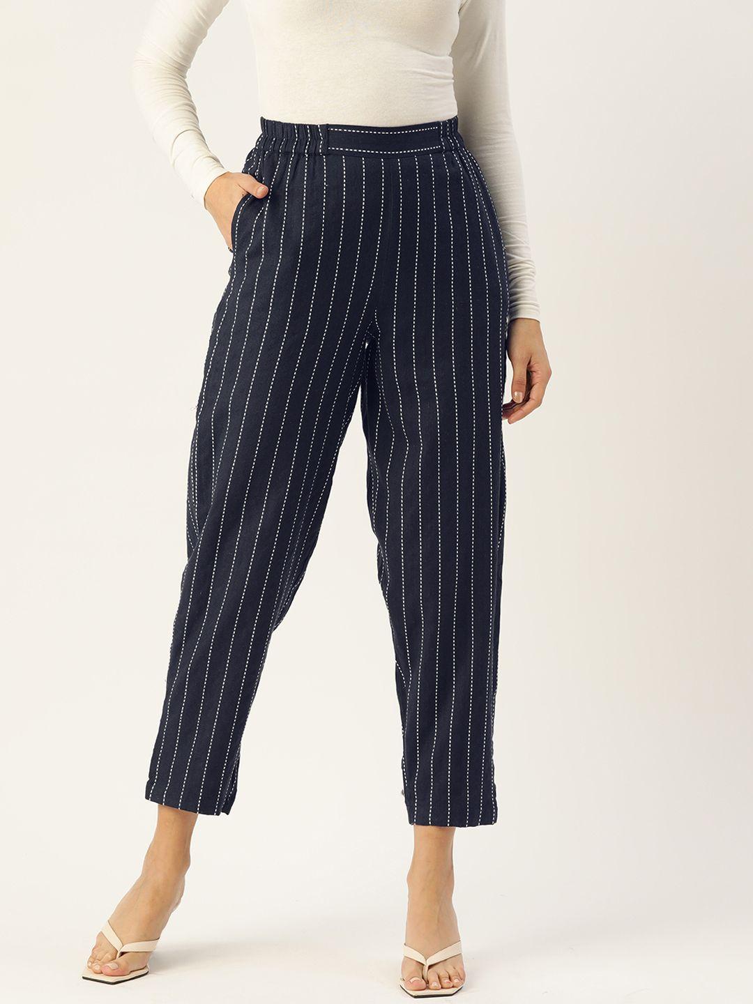 dressberry women striped trousers