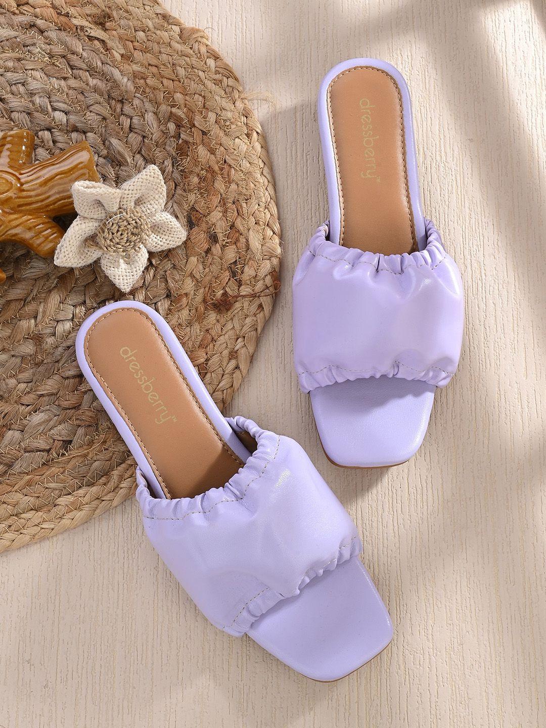 dressberry women synthetic leather open toe flats