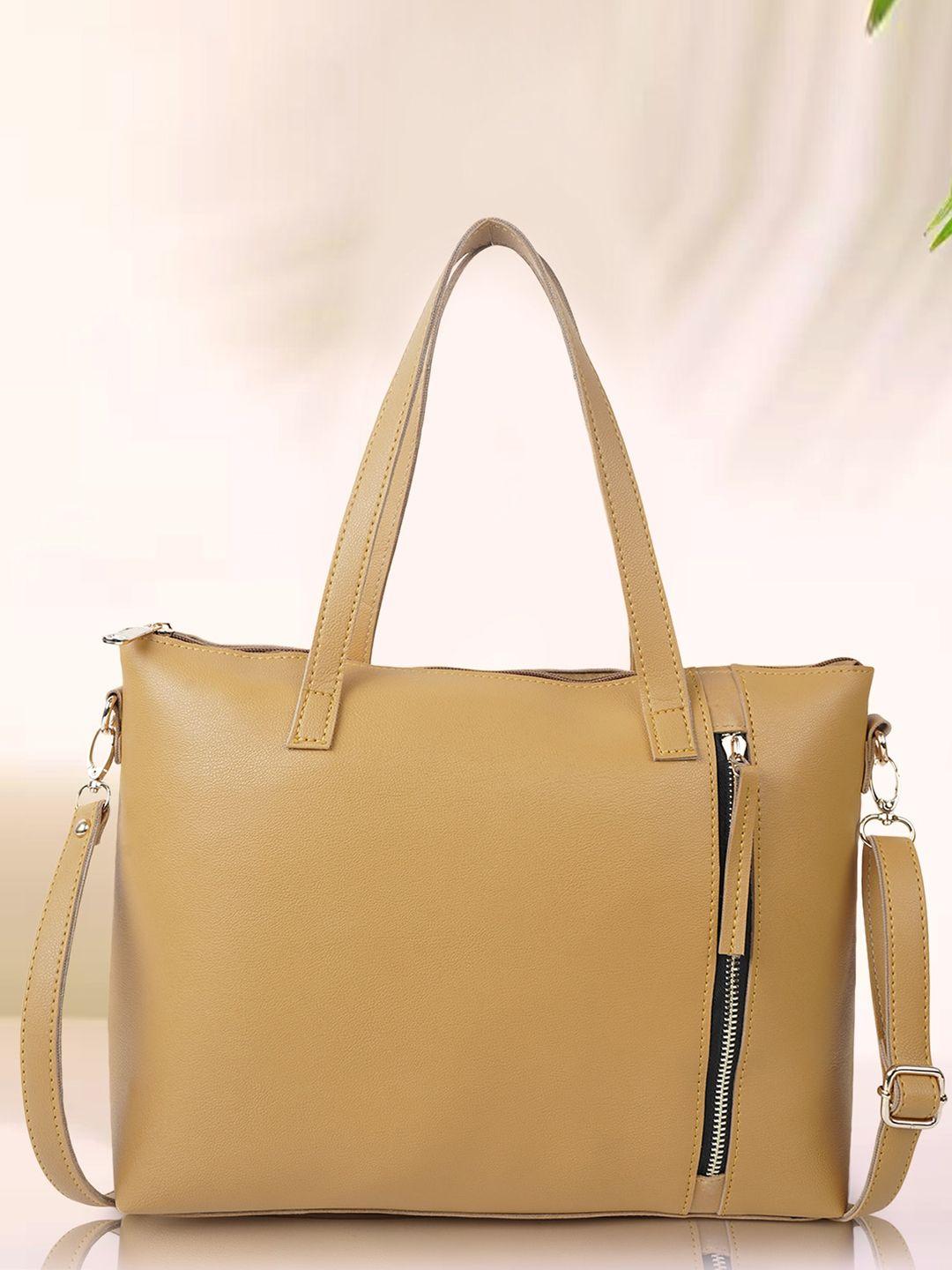 dressberry yellow structured handheld bag