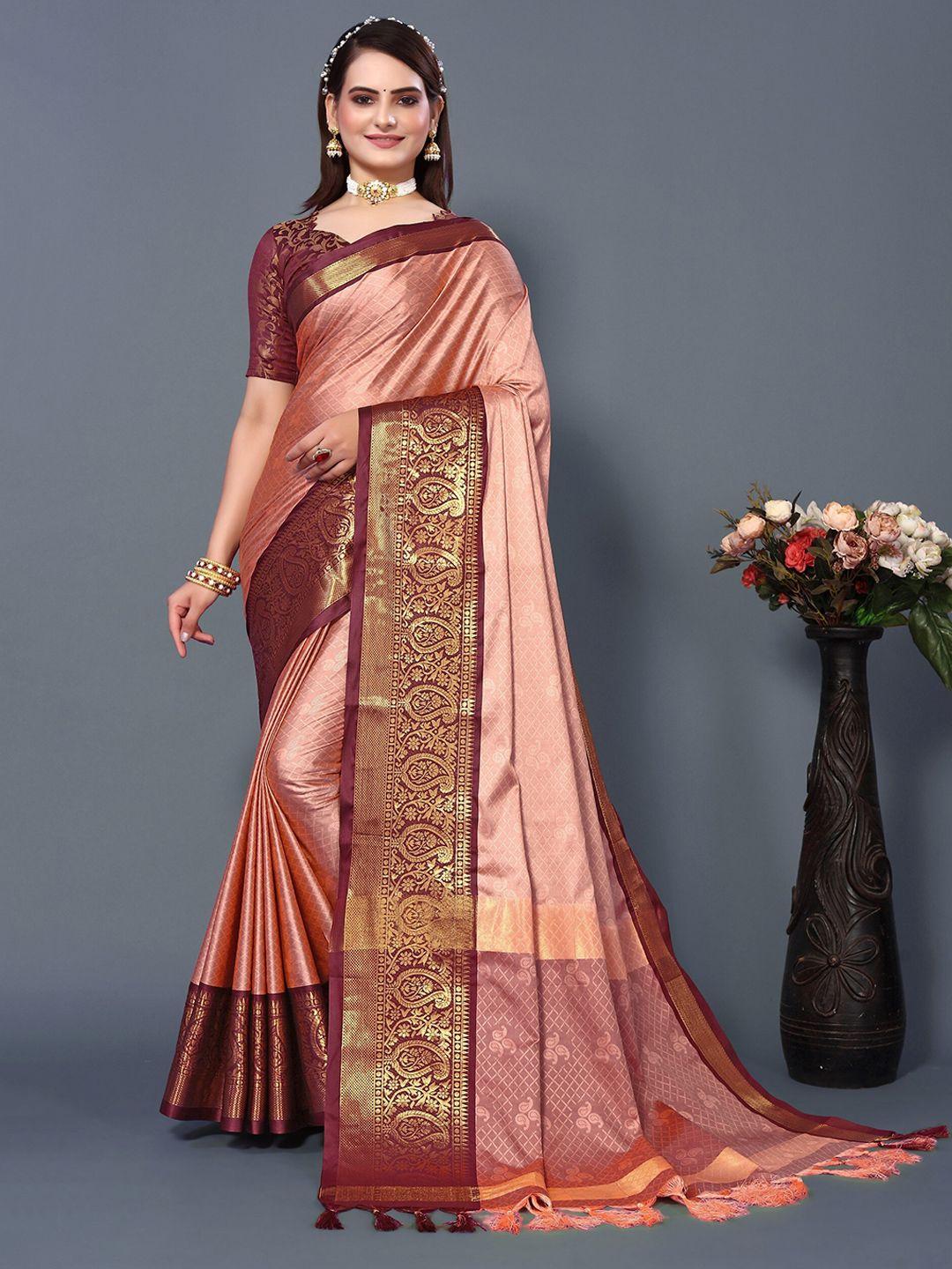 dresstive ethnic motif woven design zari saree