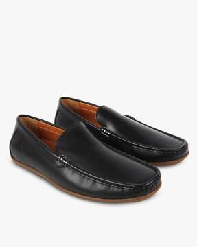 driver loafers with metal accent