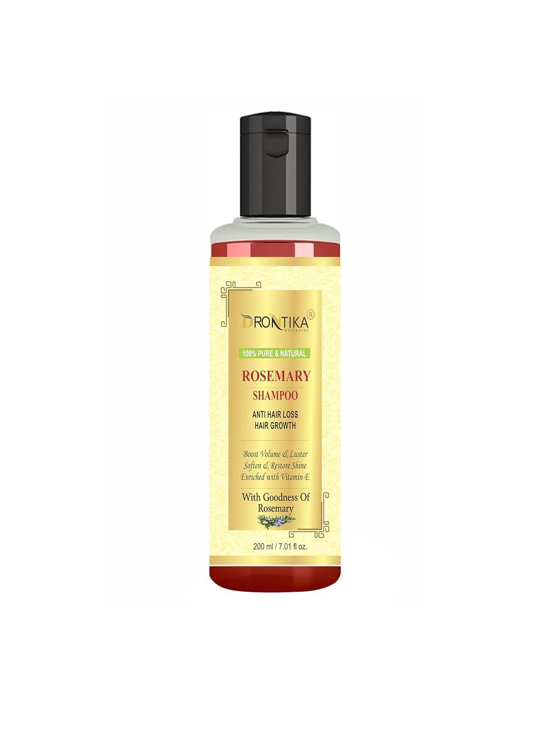 drontika pure & natural rosemary shampoo for anti hair loss & hair growth - 200ml