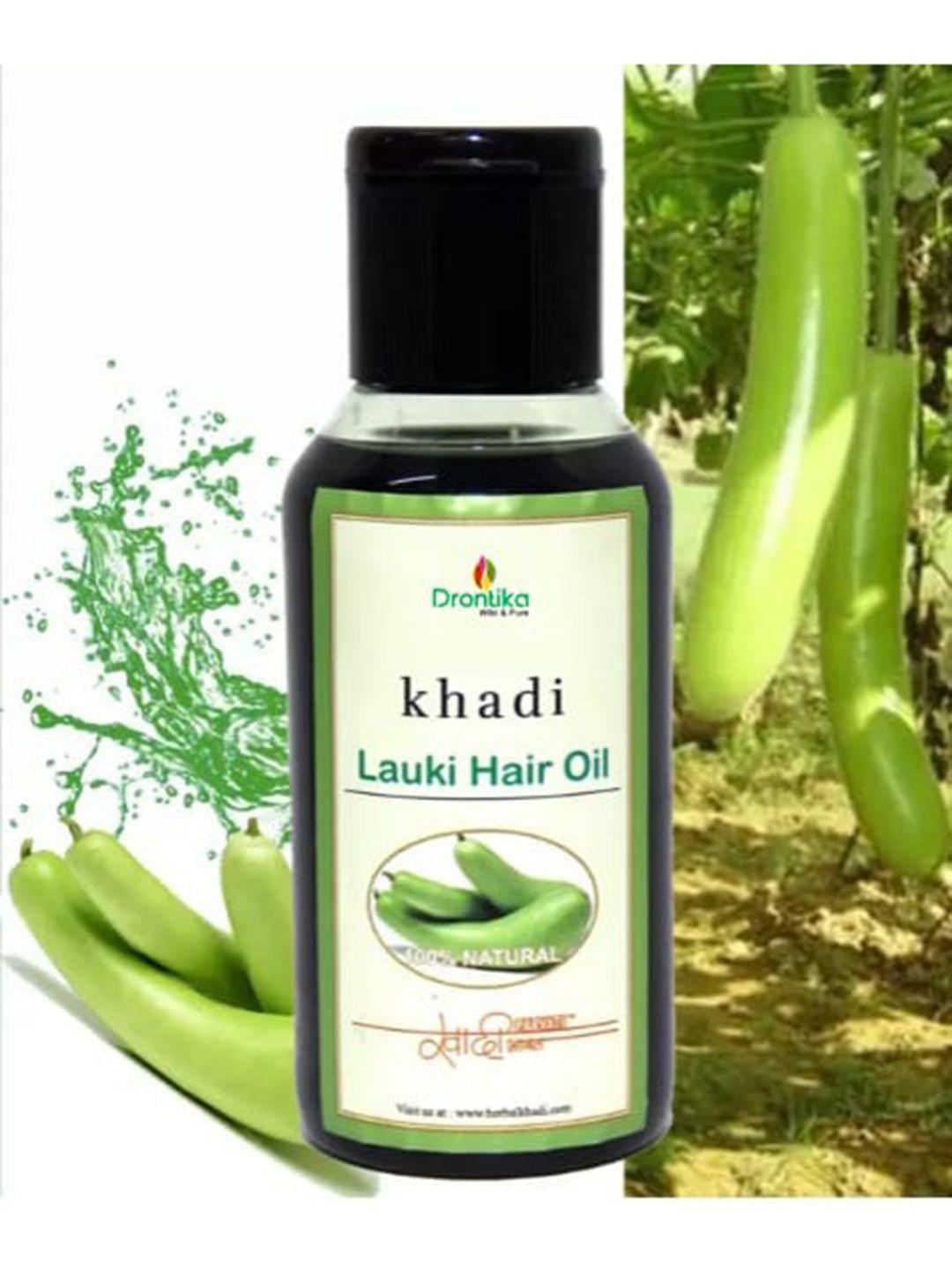 drontika khadi pure herbal lauki hair oil for hair growth - 100 ml