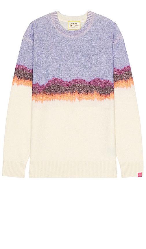 drop shoulder fuzzy sweater