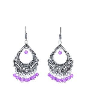 drop earrings with beads