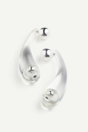 drop-shaped earrings