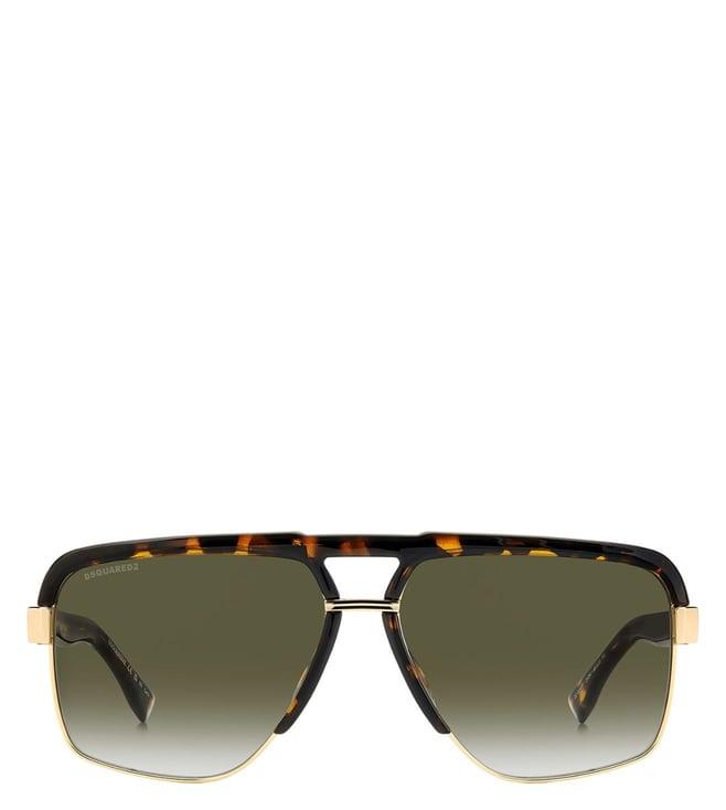 dsquared2 2059612ik619k green hype uv protected aviator sunglasses for men