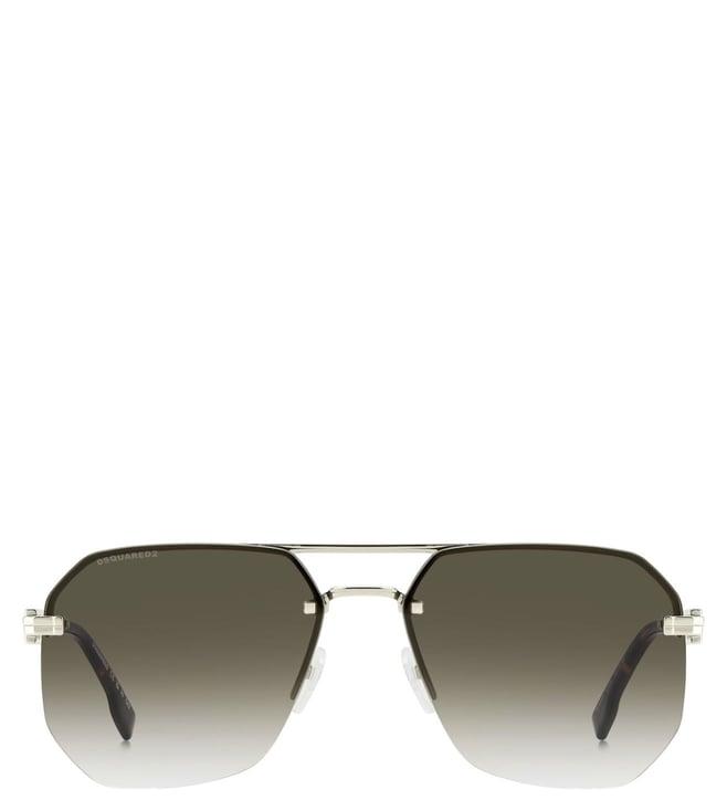 dsquared2 206526ktu609k green hype aviator sunglasses for men