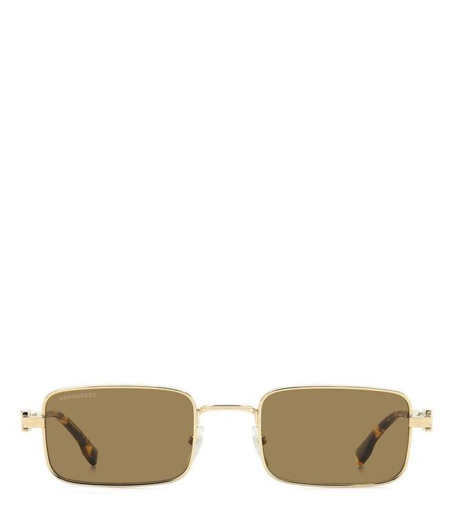 dsquared2 d2 0104/s-01q-5270 brown uv protected rectangular sunglasses for men