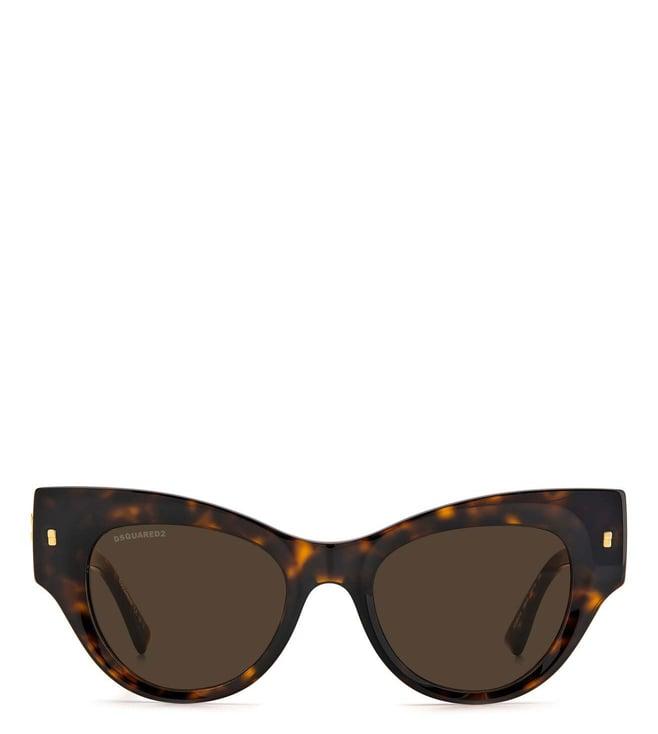 dsquared2 d20062s brown uv protected cat eye sunglasses for women