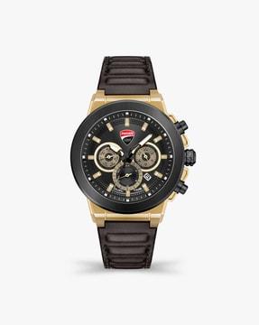 dtwgf2019202 analog watch with leather strap