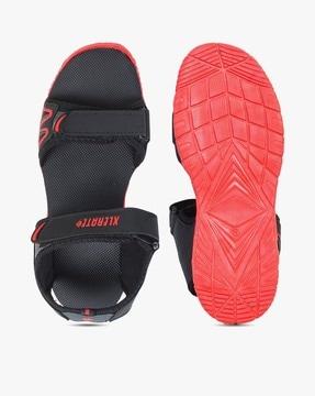 dual strap sandals with velcro