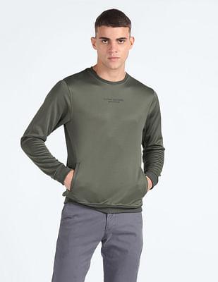 dual pocket polyester sweatshirt