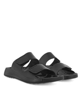 dual-strap sliders with velcro closure