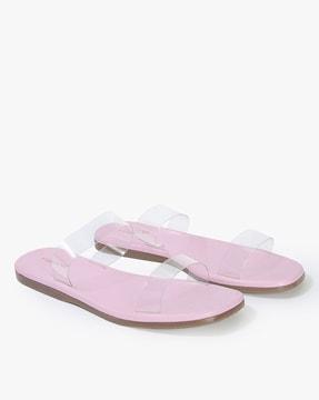 dual strap flat sandals