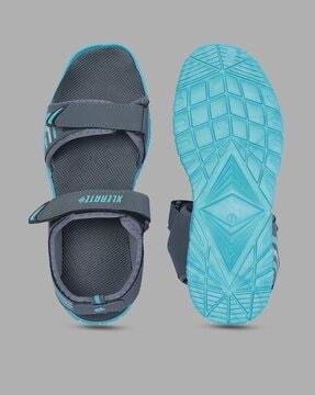 dual strap sandals with velcro closure