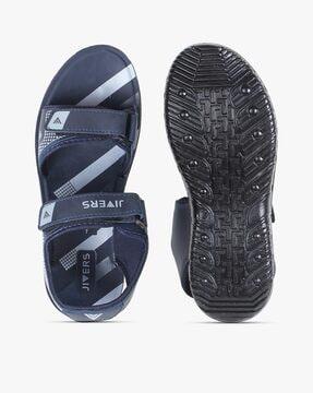 dual strap sandals with velcro fastening